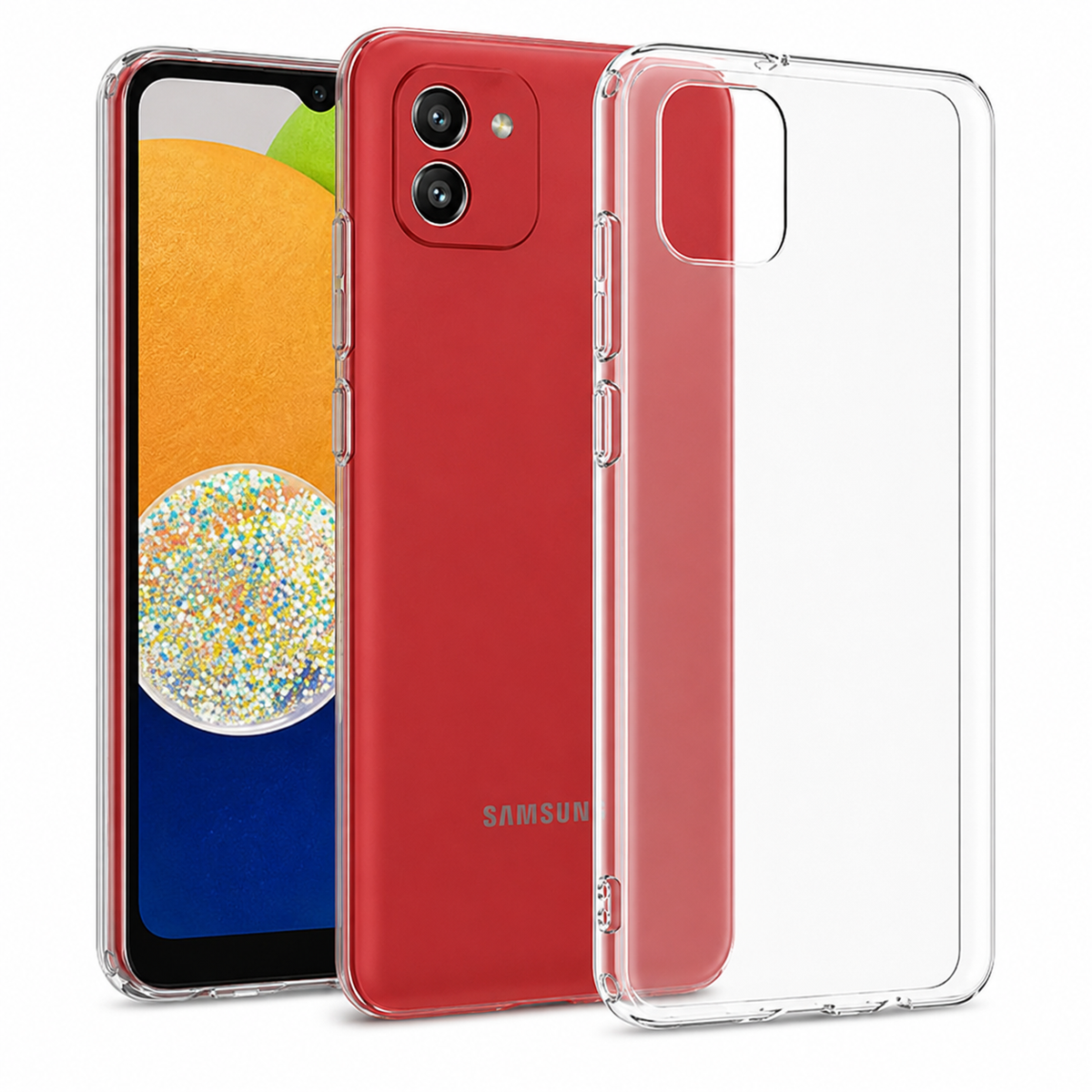 Cellect Samsung Galaxy A03 vékony átlátszó szilikon hátlap