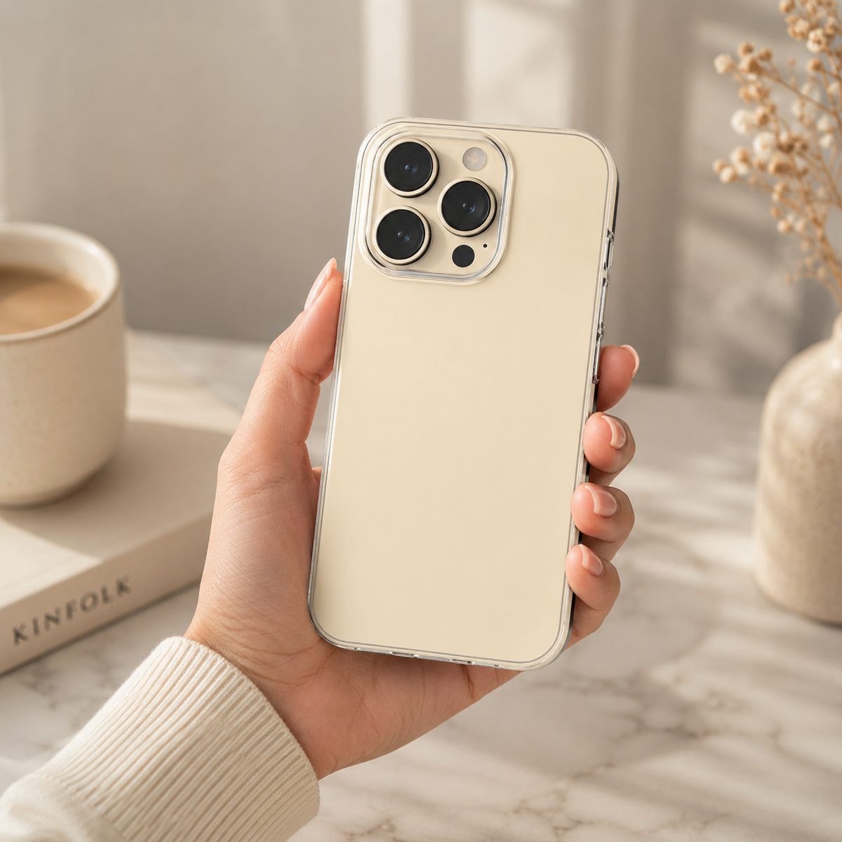 Cellect iPhone 15 Pro átlátszó vékony TPU szilikon hátlap