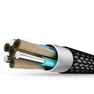 Cellect USB-A és USB-C adat és töltőkábel, 100 cm, Fekete