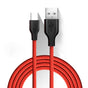Cellect USB-A és USB-C adat és töltőkábel, Piros, 100 cm