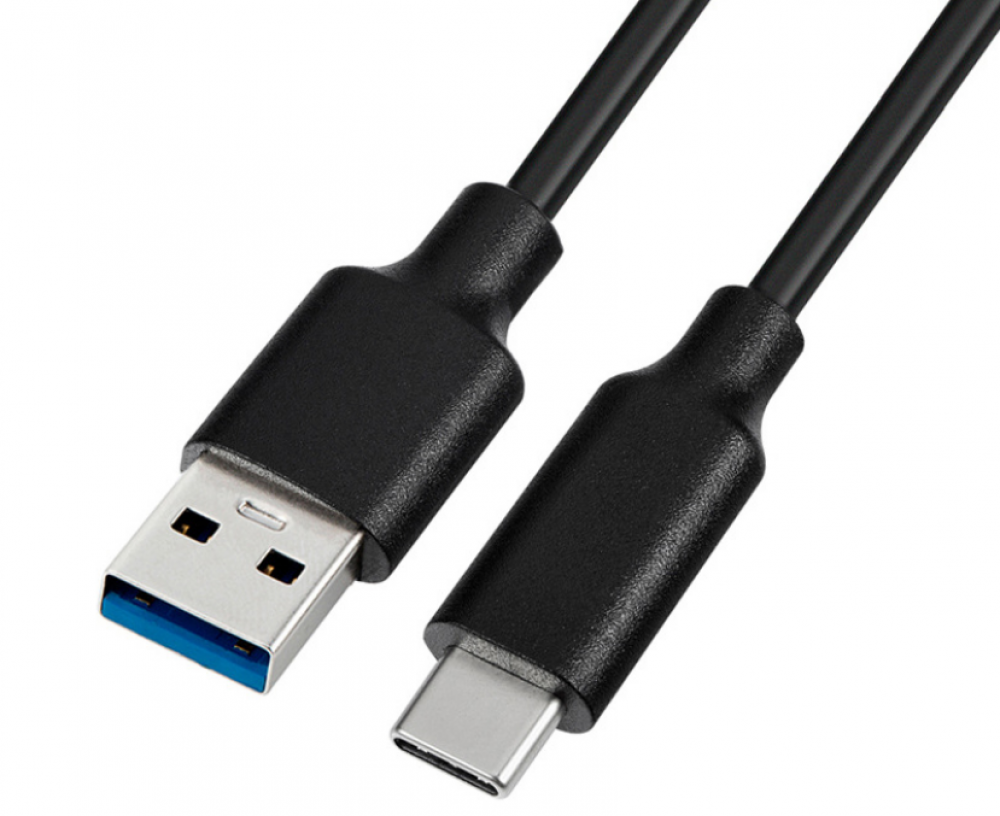 Cellect USB-A és USB-C adat és töltőkábel, 100 cm, Fekete