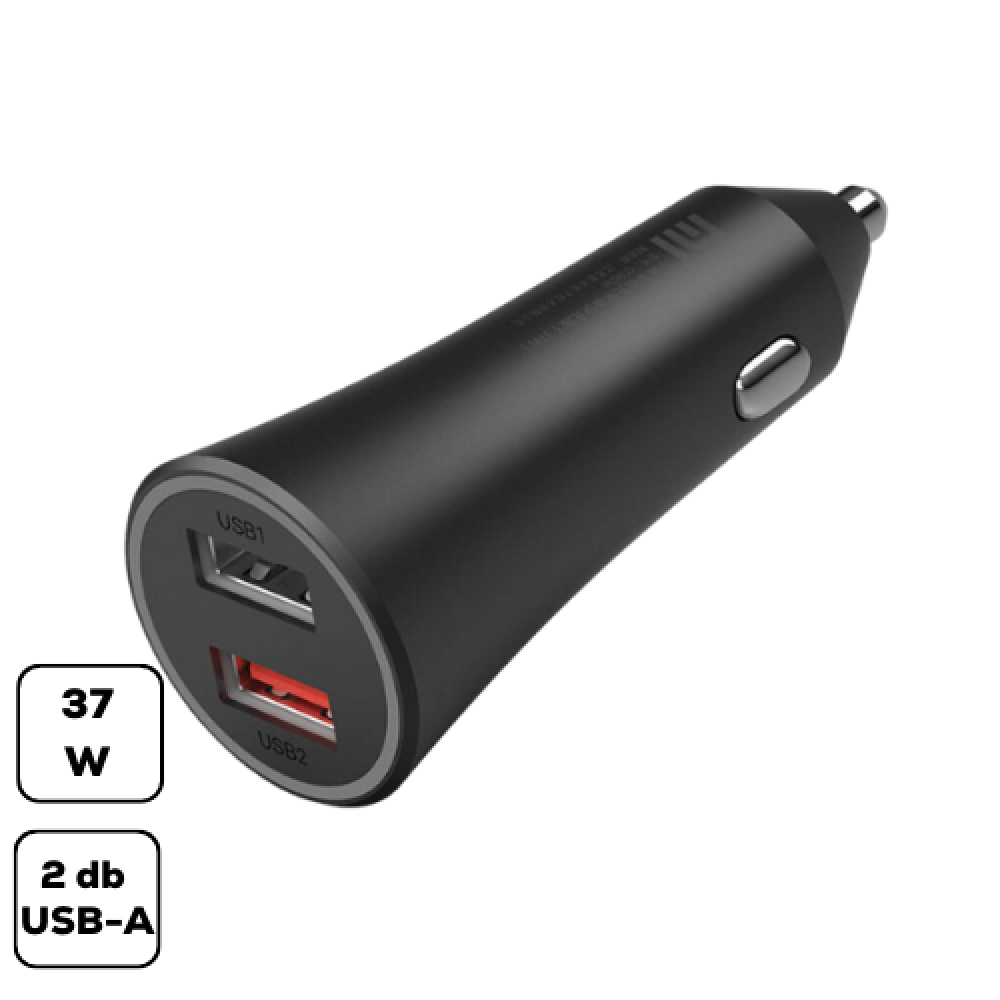 Xiaomi Mi Dual-Port 37W autós töltő, USB GDS4147GL