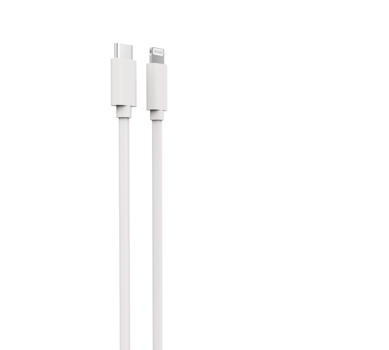 Cellect Ligtning és USB-C adat és töltőkábel, 100 cm, Fehér