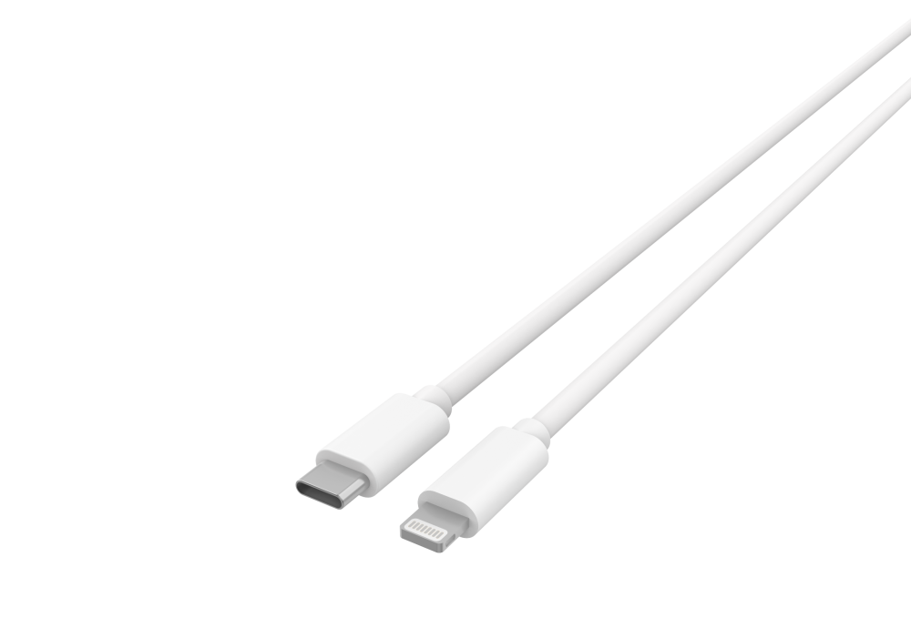 Cellect Ligtning és USB-C adat és töltőkábel, 100 cm, Fehér