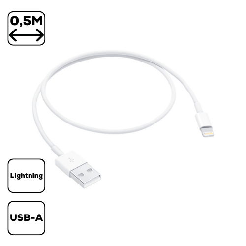Apple Lightning 0,5m USB kábel