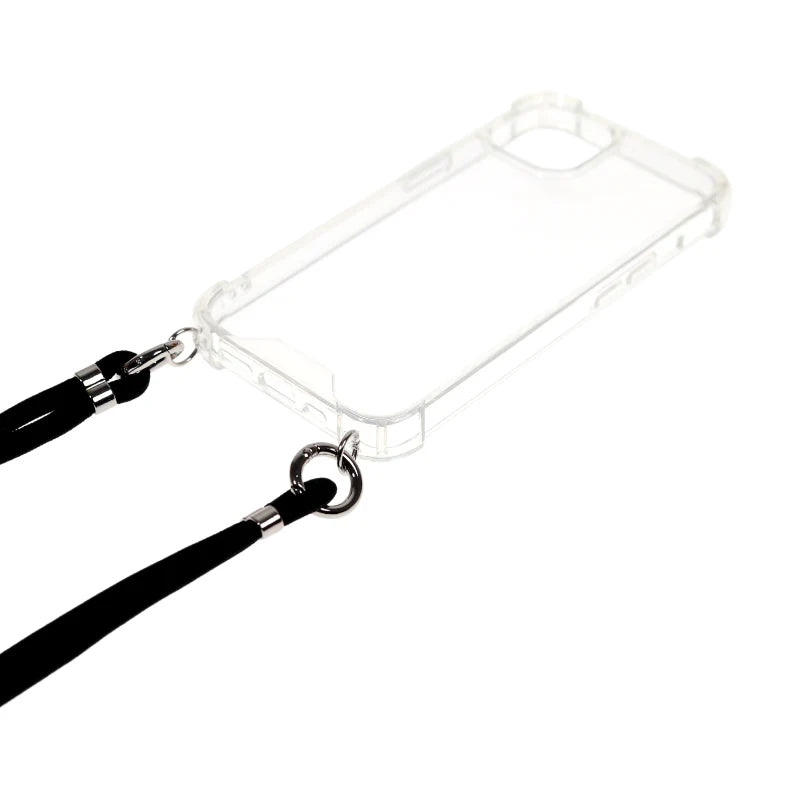 Cellect iPhone 15 Plus átlátszó tok nyakbaakasztóval