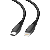 Cellect Ligtning és USB-C adat és töltőkábel, 200 cm, Fekete