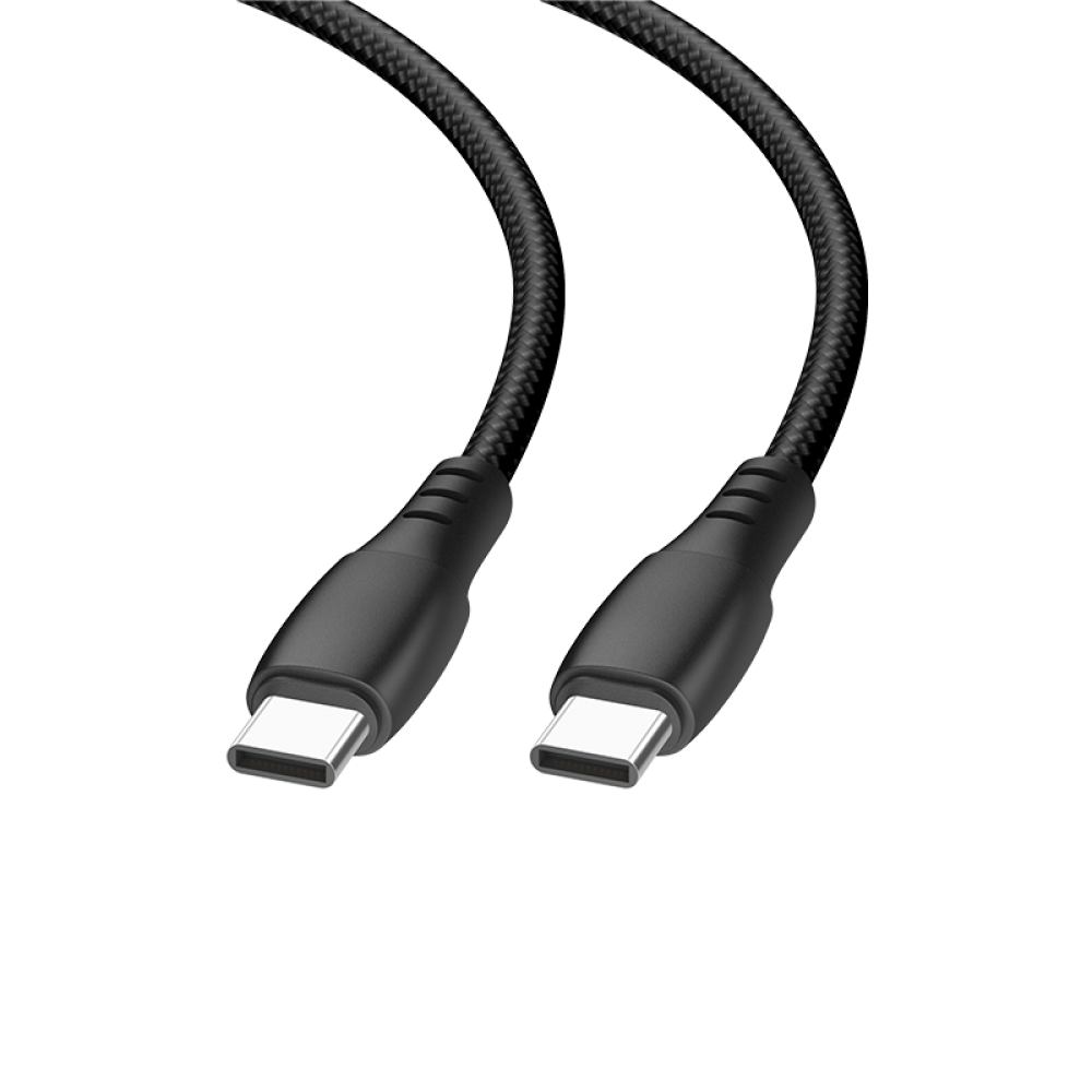 Cellect USB-C és USB-C adat és töltőkábel, 200 cm, Fekete