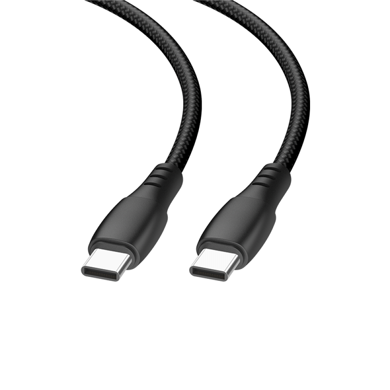 Cellect USB-C és USB-C adat és töltőkábel, 200 cm, Fekete