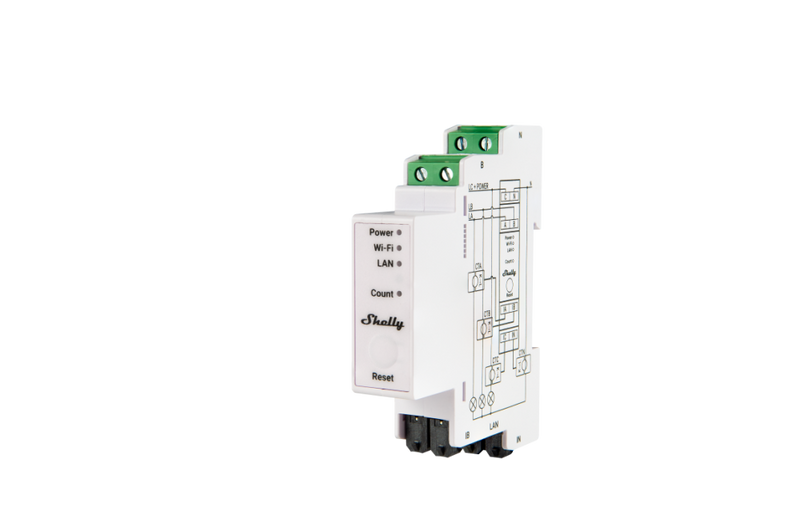 Shelly Pro 3EM 120A 3 fázisú Wifi-s fogyasztásmérő