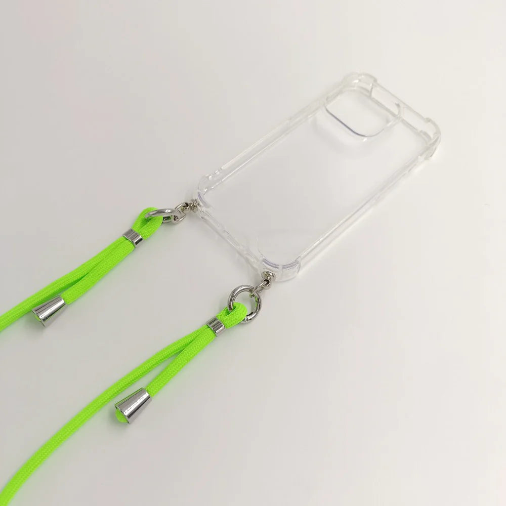Cellect iPhone 15 átlátszó tok nyakbaakasztóval