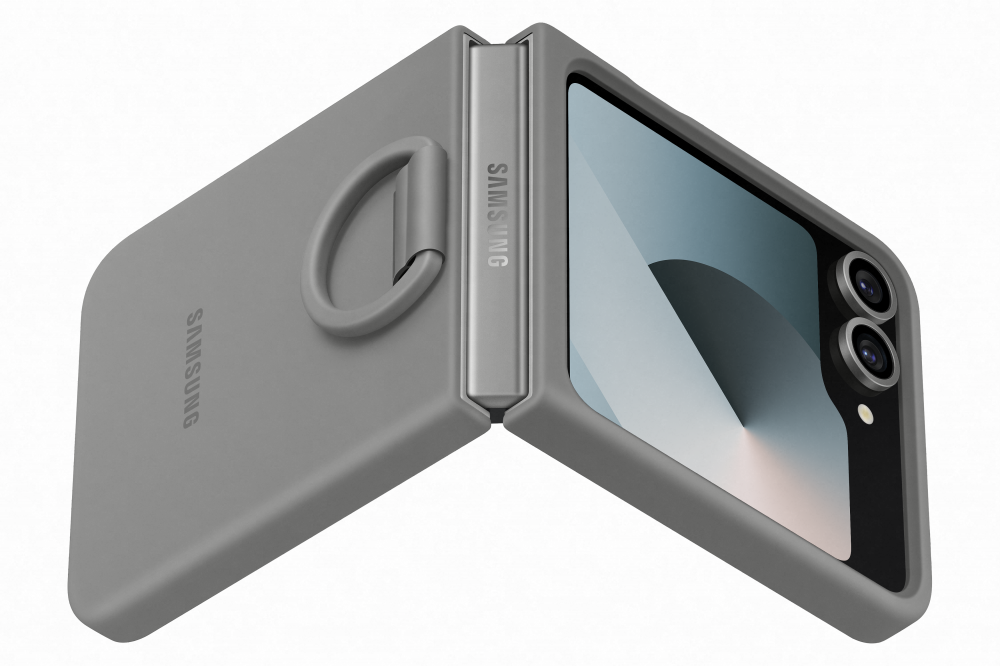 Samsung Flip 6 Szilikon tok gyűrűvel