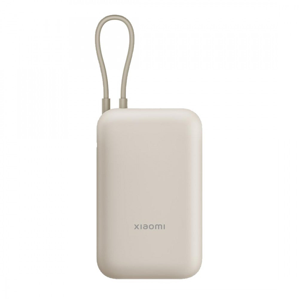 Xiaomi Power Bank 10000mAh beépített usb-c kábel bézs BHR9072