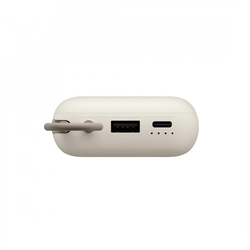 Xiaomi Power Bank 10000mAh beépített usb-c kábel bézs BHR9072