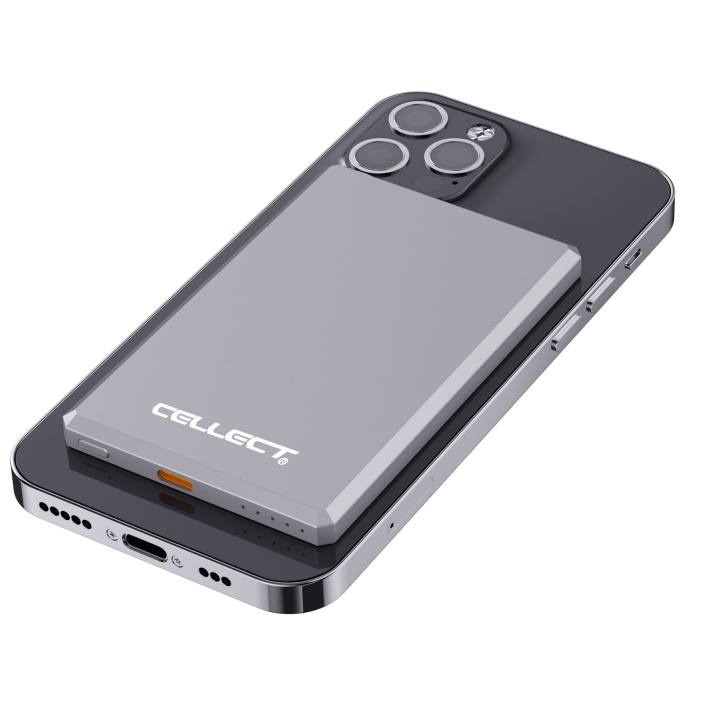 Slim mágneses powerbank, 5000 mAh