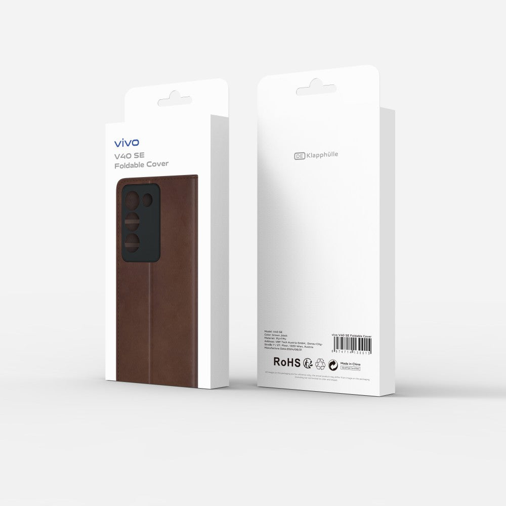 Vivo V40 SE Foldable Cover barna tok