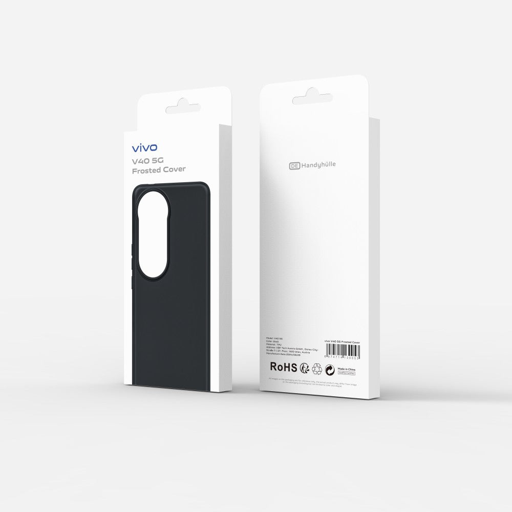 Vivo V40 5G Frosted Cover fekete tok