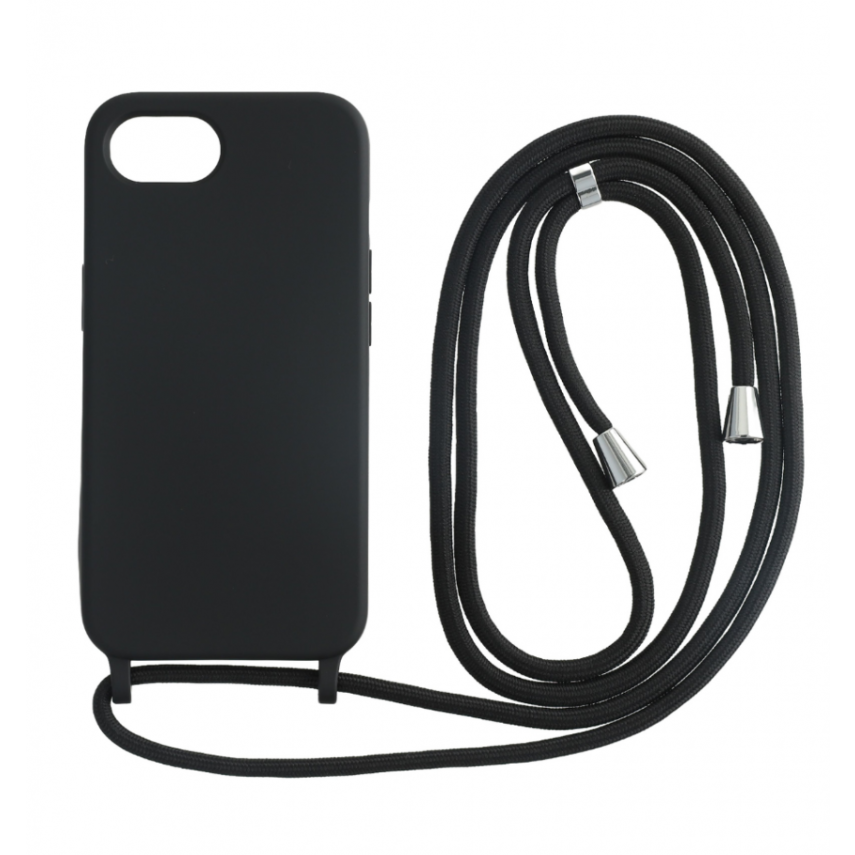 Iphone 17e/16e TPU+PC fekete tok