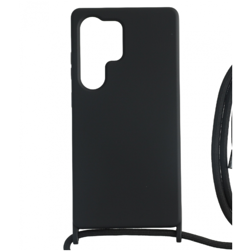 Cellect Samsung Galaxy S25 Ultra fekete tok fekete nyakbaakasztóval