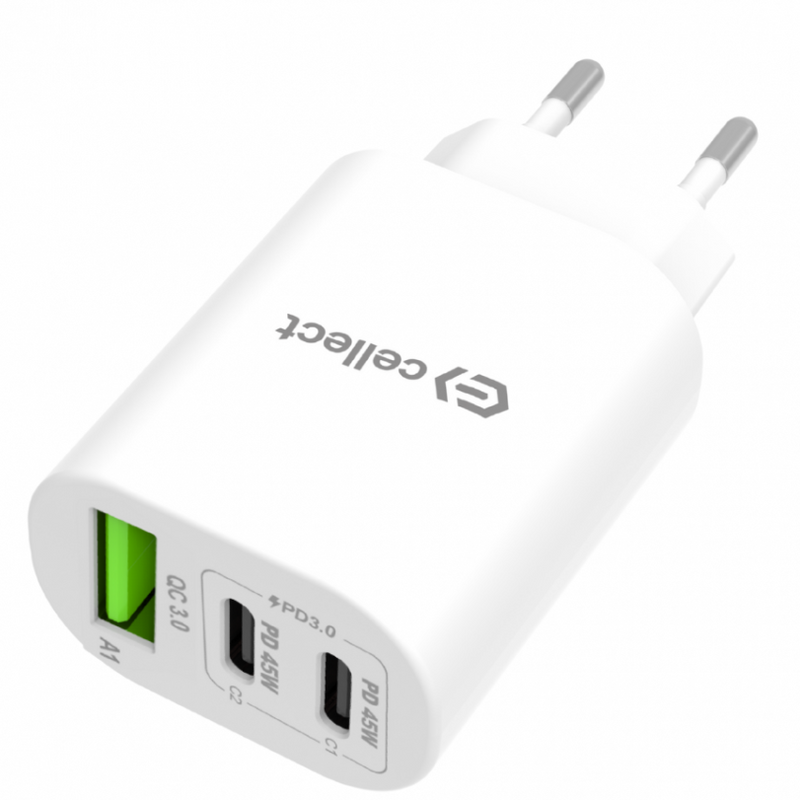 Cellect 45W fehér hálózati gyorstöltő adapter