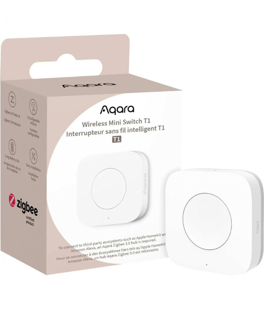 AQARA T1 vezetéknélküli nyomógomb, távirányító Zigbee 3.0