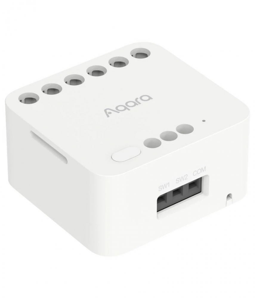 Aqara T2 mini 2 áramkörös relémodul, fogyasztásméréssel, motoros