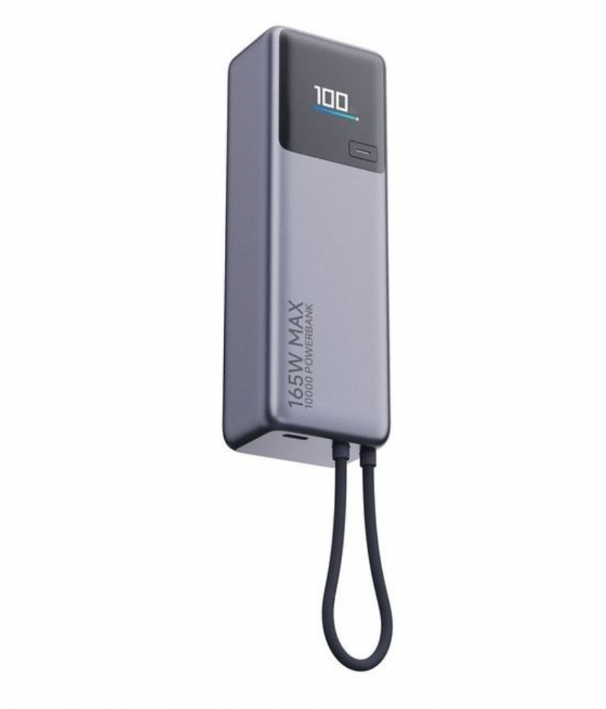 Xiaomi PowerBank 165 W 10000mAh  usb-c kábel szürke BHR9361