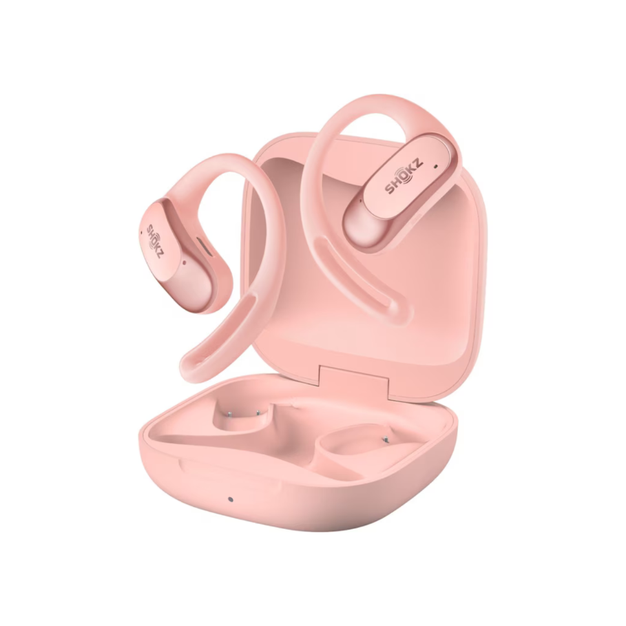 Shokz OpenFit Air Bluetooth headset, pink