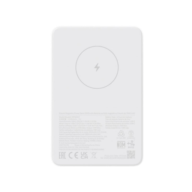 Xiaomi Magnetic Power Bank 5000 mAh fehér BHR9303