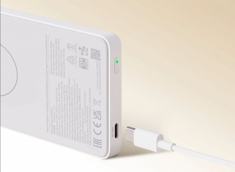 Xiaomi Magnetic Power Bank 5000 mAh fehér BHR9303