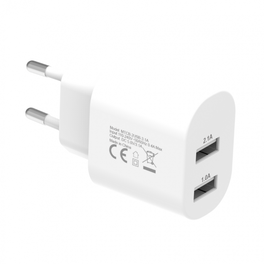 Cellect 10W hálózati adapter, Fehér