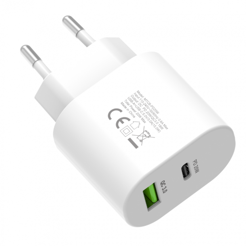 Cellect 20W fehér hálózati gyorstöltő adapter