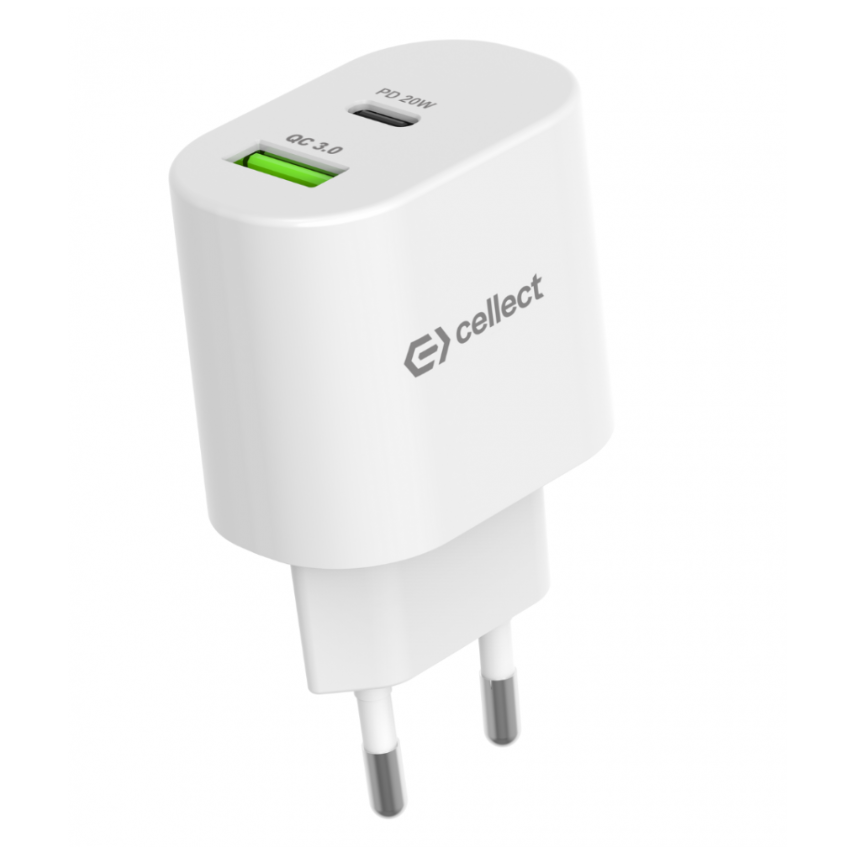 Cellect 20W fehér hálózati gyorstöltő adapter