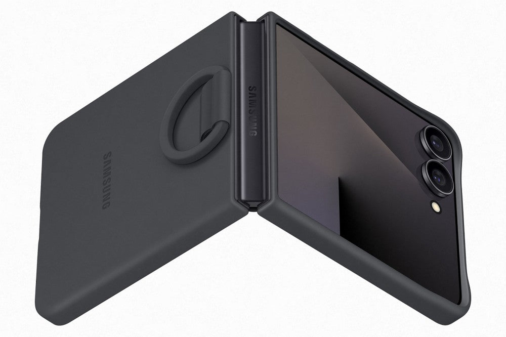 Samsung Flip 7 Szilikon tok gyűrűvel