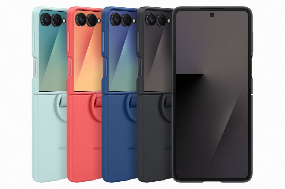 Samsung Flip 7 Szilikon tok gyűrűvel