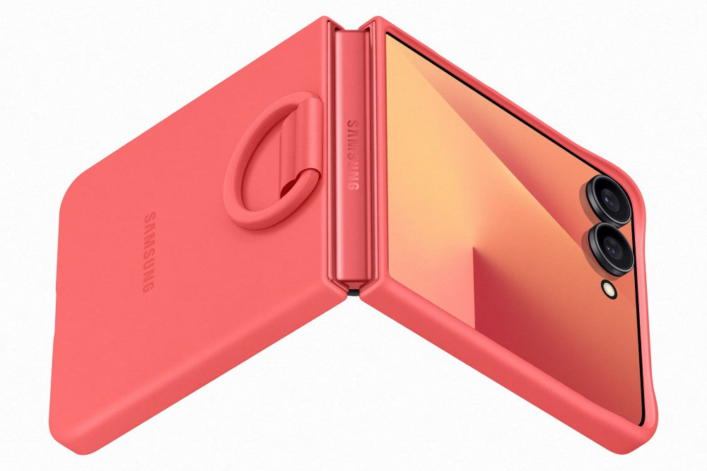Samsung Flip 7 Szilikon tok gyűrűvel
