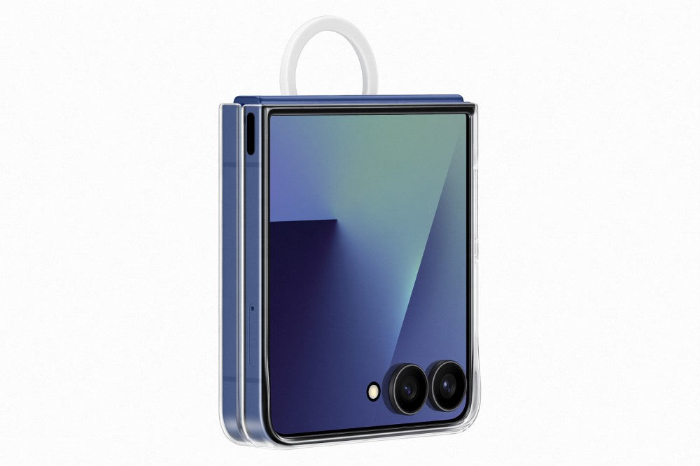 Samsung Flip 7 gyűrűs Clear slim tok