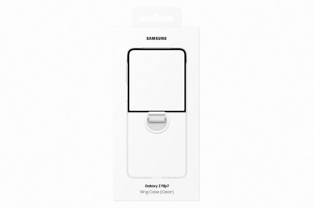 Samsung Flip 7 gyűrűs Clear slim tok