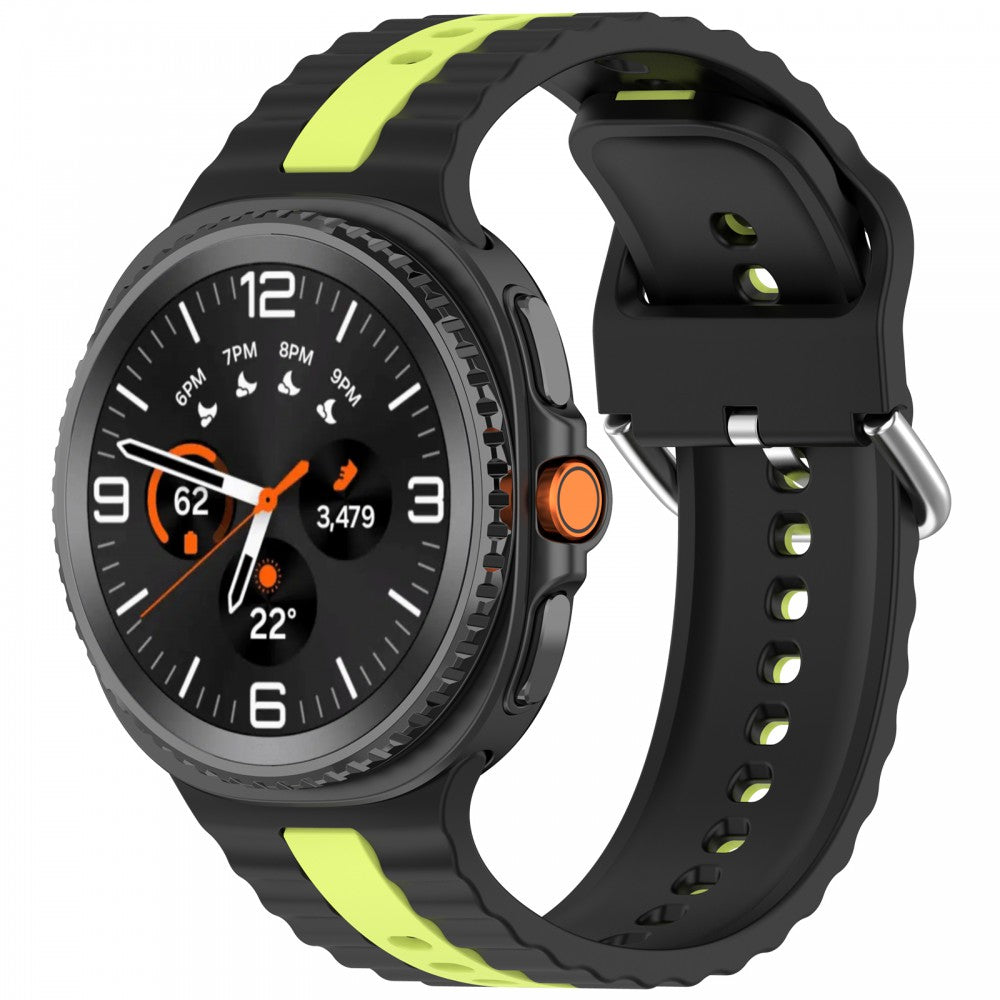 Samsung Galaxy Watch 8/Classic óraszíj sárga csíkokkal