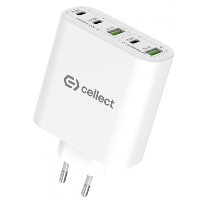 Cellect 120W hálózati gyorstöltő adapter, Fehér