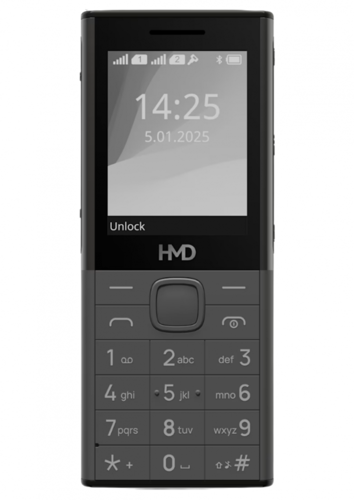 HMD 150 Music DS sötét szürke kártyafüggetlen mobiltelefon