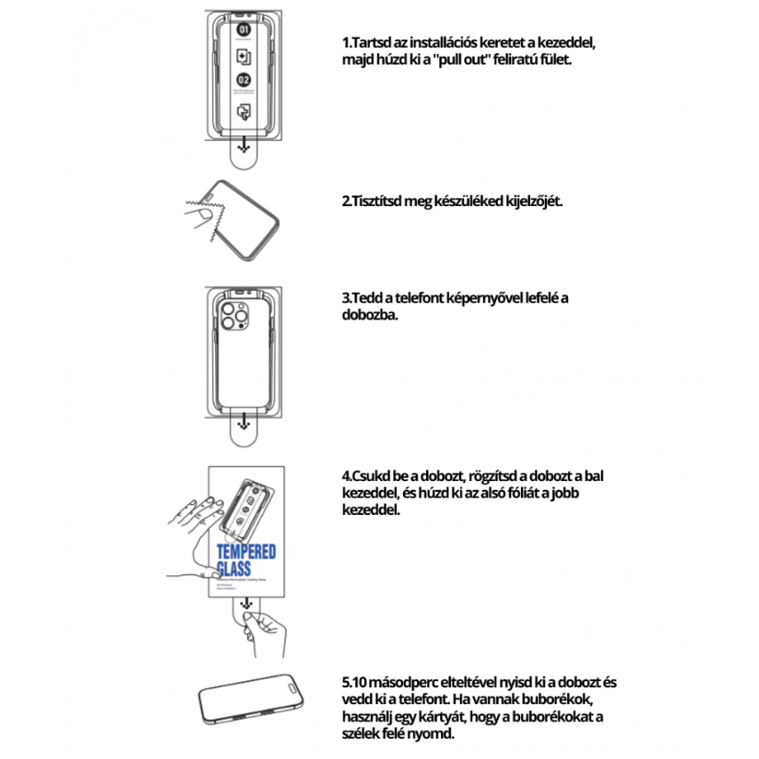 Cellect iPhone Air applikátor 2 üvegfóliával