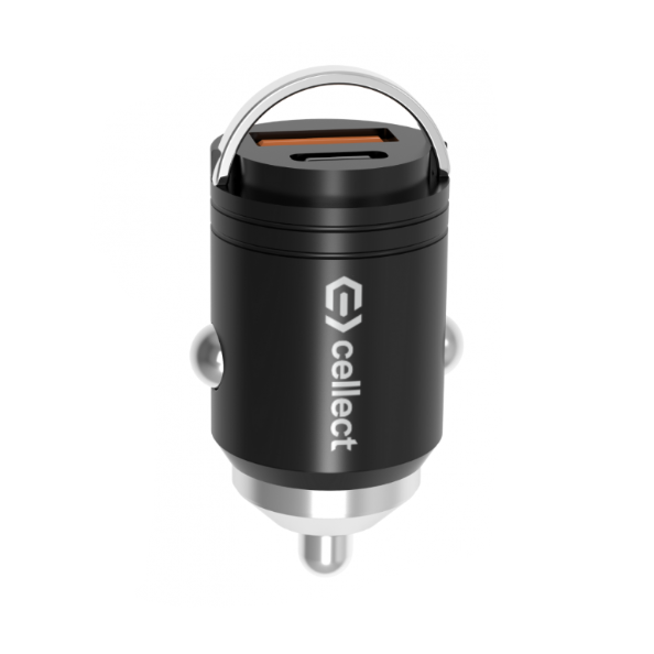 Mini autós töltő adapter gyorstöltő funkcióval 30W