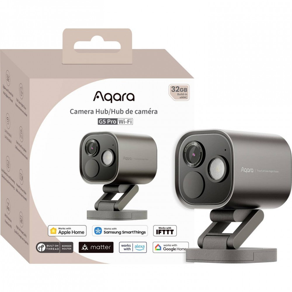 Aqara G5 Pro kültéri kamera hub fekete