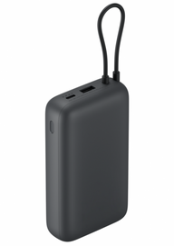 Xiaomi Power Bank 20000mAh beépített usb-c kábel sötét szürke BH