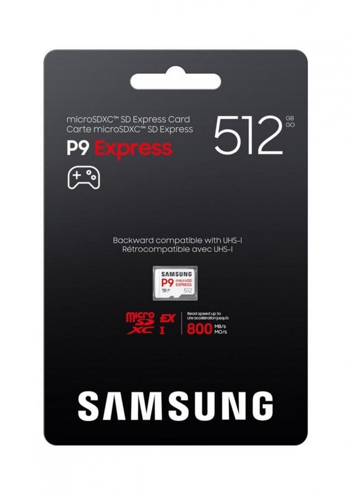 Samsung P9 Express 512GB 800MB/s, C10 V30, U3 90MB/s