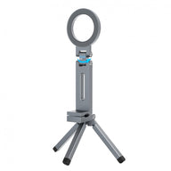 Mágneses alumínium tripod selfie stick kitámasztó funkcióval,Ezü