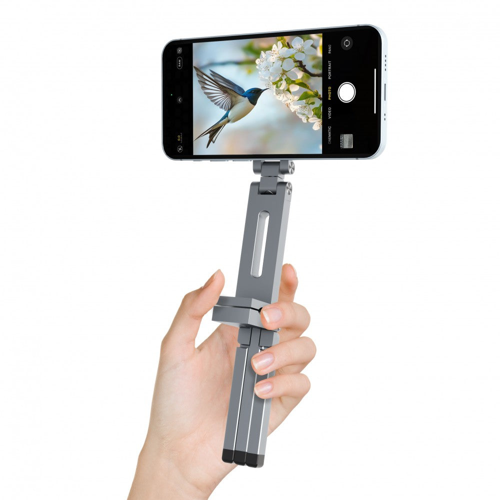 Cellect Mágneses alumínium tripod selfie stick kitámasztó funkcióval,Ezü