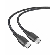 Cellect USB-C és USB-C adat és töltőkábel, 50 cm, Fekete