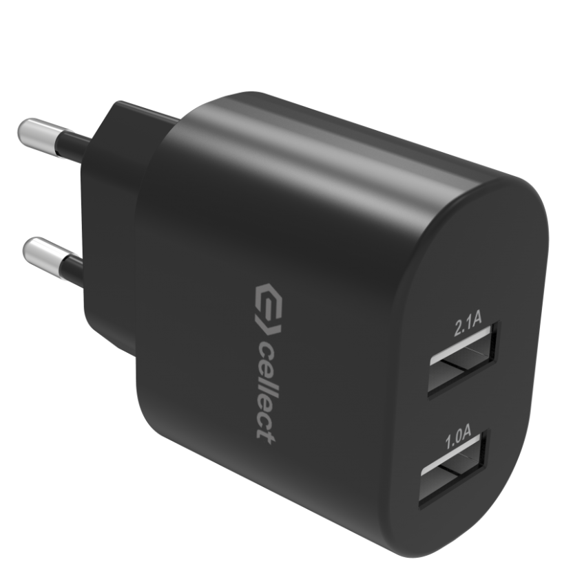 Cellect 10W hálózati adapter, Fekete
